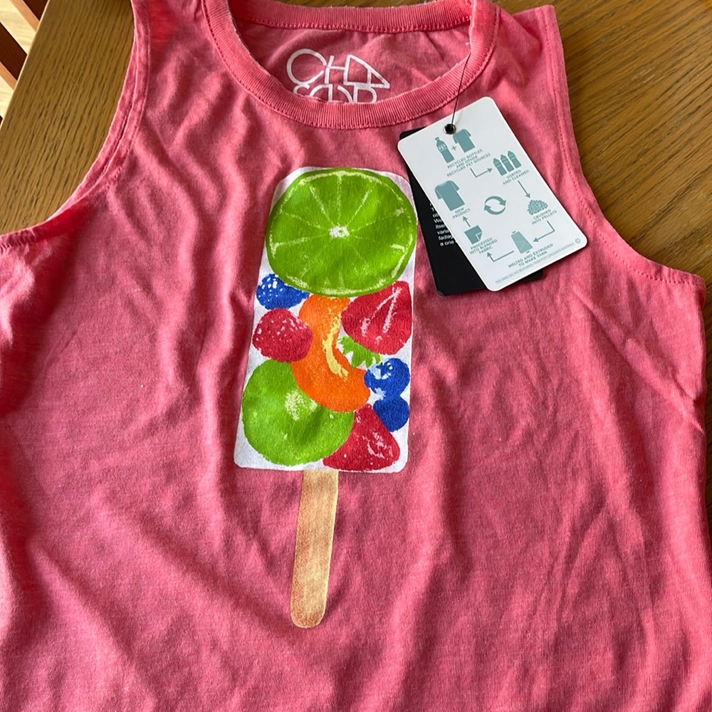 Chaser Girls Sleeveless Shirt Size 10 NWT